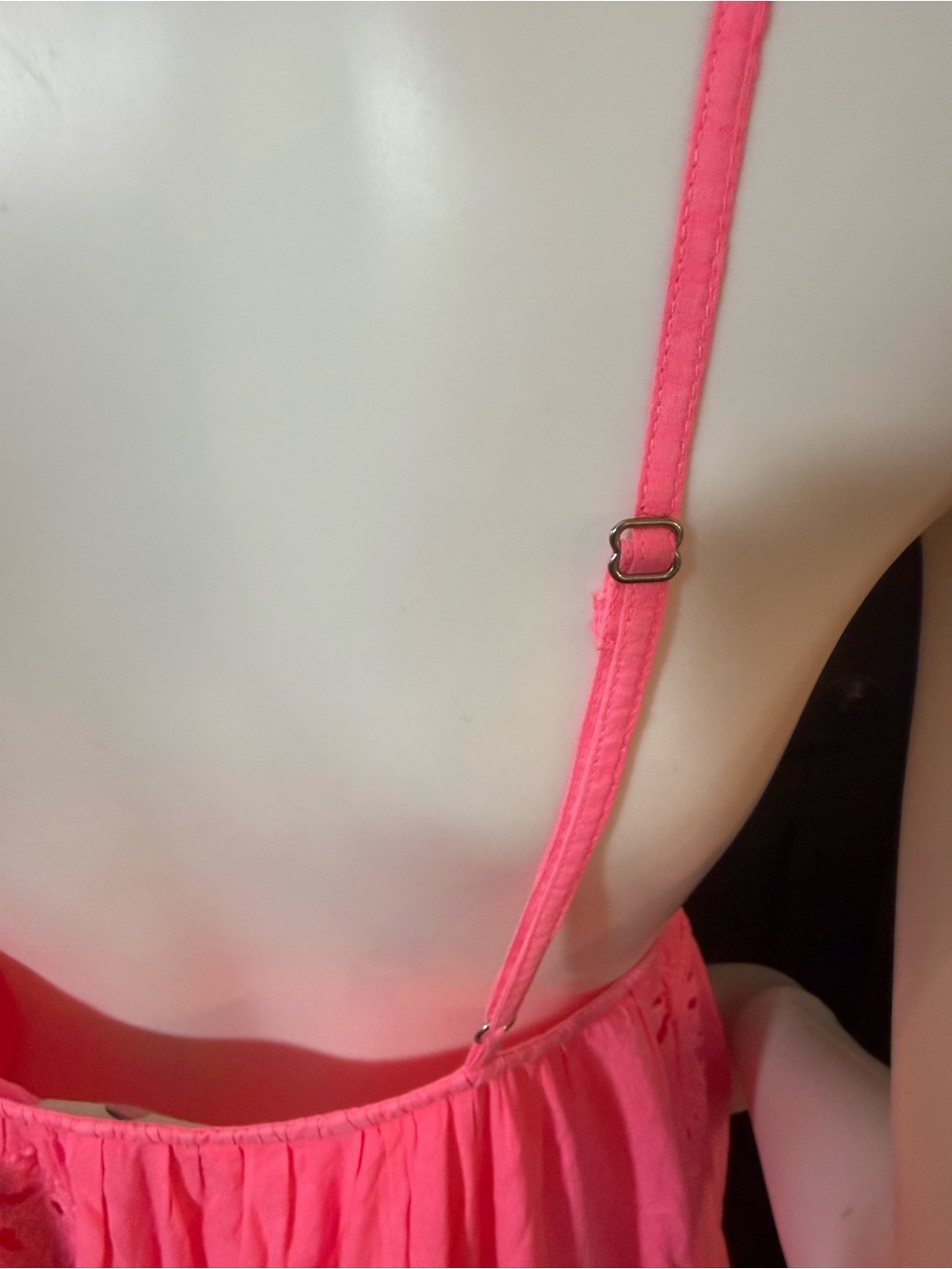 FARM Rio Hot Pink Eyelet Tiered Maxi Dress - Picture 9 of 13